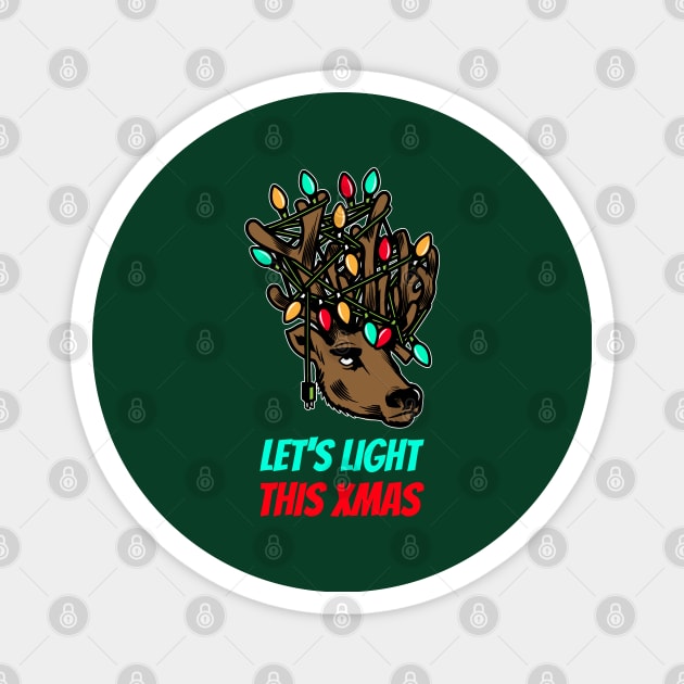 Lets Light up this Xmas! Magnet by Marius Andrei Munteanu